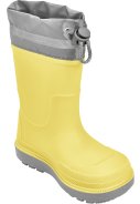 Bottes de pluie doublées pour enfant jaune avec cordon – Playshoes 1