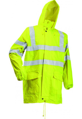 Veste de pluie pas chère - jaune néon