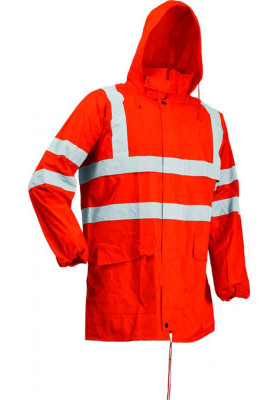 Veste de pluie pas chère - orange néon
