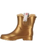 Bottes Chelsea de pluie femme or métallisé doublées de XQ 2