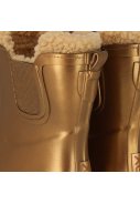 Bottes Chelsea de pluie femme or métallisé doublées de XQ 4