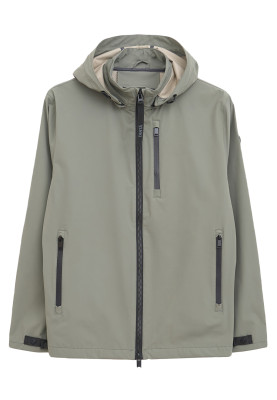 Veste de pluie softshell pour homme vert/gris Stortbui de Tänta