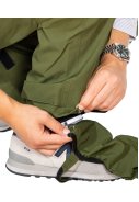Vert (Olive) pantalon de pluie Storm 20K avec fermeture intégrale et sur-chaussures 4