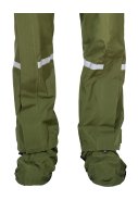 Vert (Olive) pantalon de pluie Storm 20K avec fermeture intégrale et sur-chaussures 5