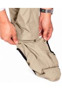 Pantalon de pluie beige Storm 20K avec fermeture intégrale et sur-chaussures 3
