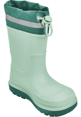 Bottes de pluie durables pour enfants vertes de Playshoes