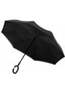 Parapluie Inside Out noir, double toile et coupe-vent 2