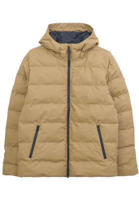 Manteau d'hiver matelassé beige (Kelp) pour homme Hrom de Tantä