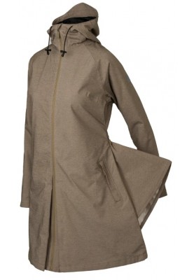 Veste de pluie femme Seq d'Agu beige marron chiné