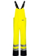 Salopette haute visibilité Lyngsøe Rainwear fluo jaune/marine