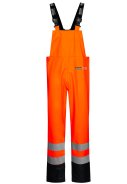 Lyngs&oslash;e Rainwear Hi-Vis salopette fluor orange/marine