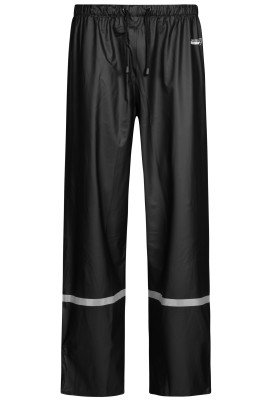 Pantalon de pluie noir Lyngsøe Rainwear avec réflexion