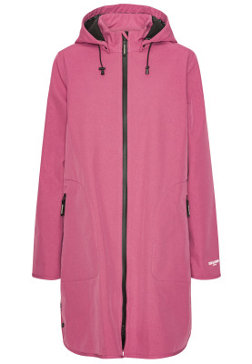 Manteau imperméable Softshell A-ligne Magenta Haze par Ilse Jacobsen