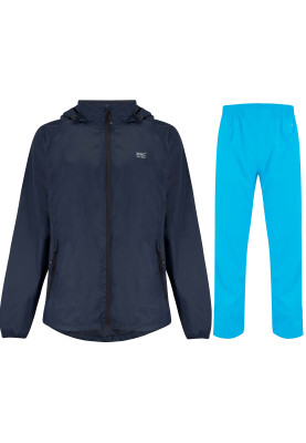 Combinaison de pluie marine / bleu néon Mac in a Sac
