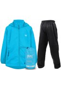 Combinaison de pluie enfant néon bleue Mac in a Sac