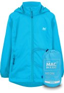 Veste de pluie enfant néon bleue Mac in a Sac