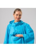Poncho de pluie bleu fluo Mac in a Sac 3