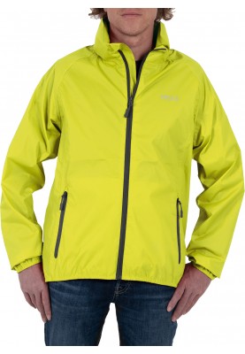 Veste de pluie légère homme jaune néon Packable de Pro-X Elements