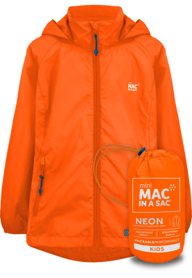 Veste de pluie enfant néon orange Mac in a Sac