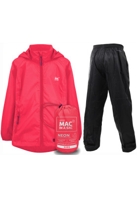 Combinaison de pluie enfant néon rose Mac in a Sac