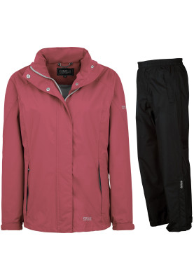 Ensemble de pluie respirant femme Carrie rose poudré de Pro-X Elements