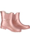 Botte de pluie Chelsea Rubber rose métallisé pour femme de XQ 2