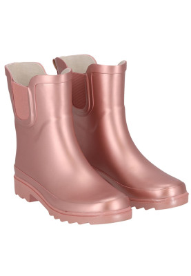 Botte de pluie Chelsea Rubber rose métallisé pour femme de XQ
