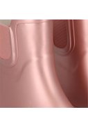 Botte de pluie Chelsea Rubber rose métallisé pour femme de XQ 4