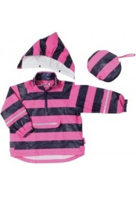 Anorak Playshoes rayé lilas/rose
