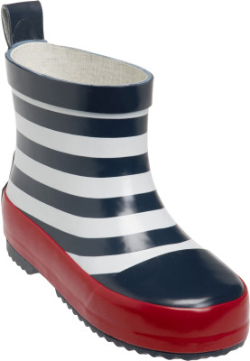 Botte de pluie courte rayée bleu marine de Playshoes