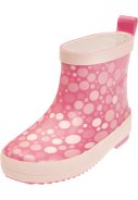 Botte de pluie courte rose à pois de Playshoes 1