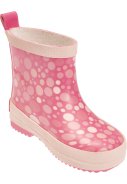Botte de pluie courte rose à pois de Playshoes 2