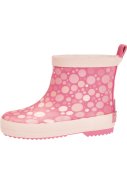 Botte de pluie courte rose à pois de Playshoes 3