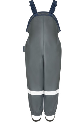 Pantalon de pluie Playshoes à bretelles gris foncé