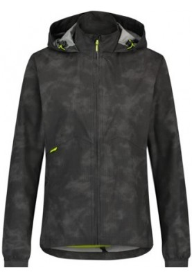 Veste de pluie compacte noire réfléchissante pour femme Commuter jacket d'Agu