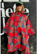 Poncho de pluie Maxiberry rouge Danepackit de Danefae 3