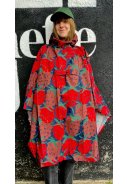 Poncho de pluie Maxiberry rouge Danepackit de Danefae 5