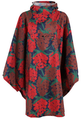 Poncho de pluie Maxiberry rouge Danepackit de Danefae