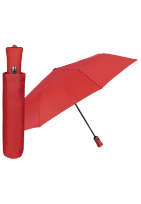 Parapluie pliable rouge à ouverture et fermeture automatiques