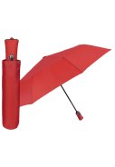 Parapluie pliable rouge à ouverture et fermeture automatiques