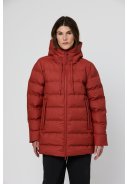 Veste de pluie puffer femme rouge (Red Ochre) Frost de Tantä 5