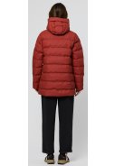 Veste de pluie puffer femme rouge (Red Ochre) Frost de Tantä 6