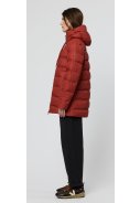 Veste de pluie puffer femme rouge (Red Ochre) Frost de Tantä 7