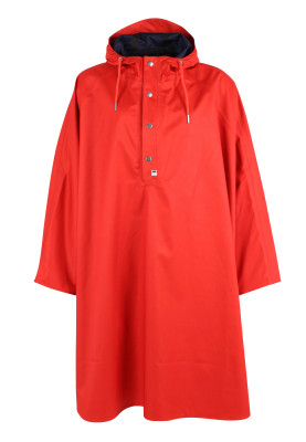 Poncho de pluie rouge Danerain par Danefae
