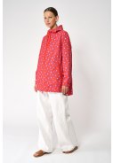 Veste de pluie rouge imprimée Magla de Tänta 7