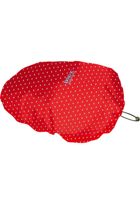 Housse de selle rouge à pois de Pro-X Elements