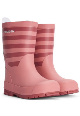 Bottes de pluie enfant Gränna rayées roses de Tretorn
