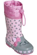 Botte de pluie rose / gris Chat de Playshoes