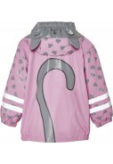 Veste imperméable enfant Chat rose / gris de Playshoes 3