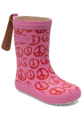 Botte de pluie enfant rose Fashion « Peace on Earth » de Bisgaard